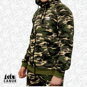 Unisex Zip-Up Camo Hoodie